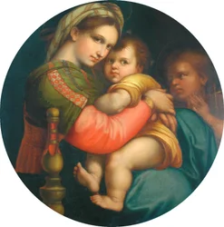Kopie der Madonna mit Kind (Madonna della Sedia)